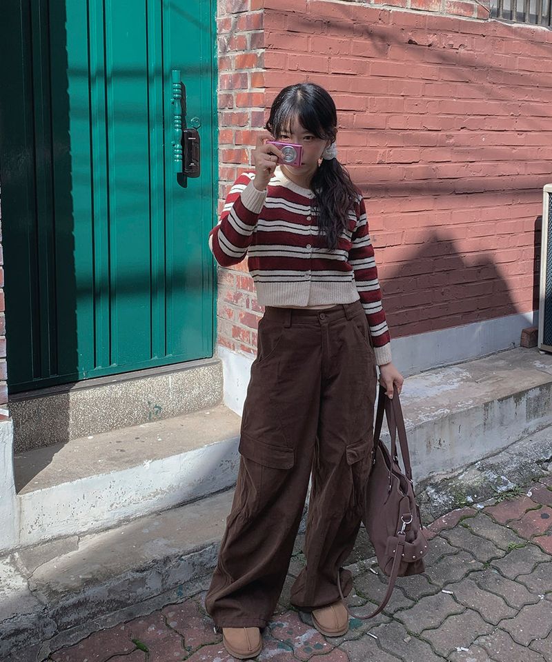 Mode Stripe Cardigan
