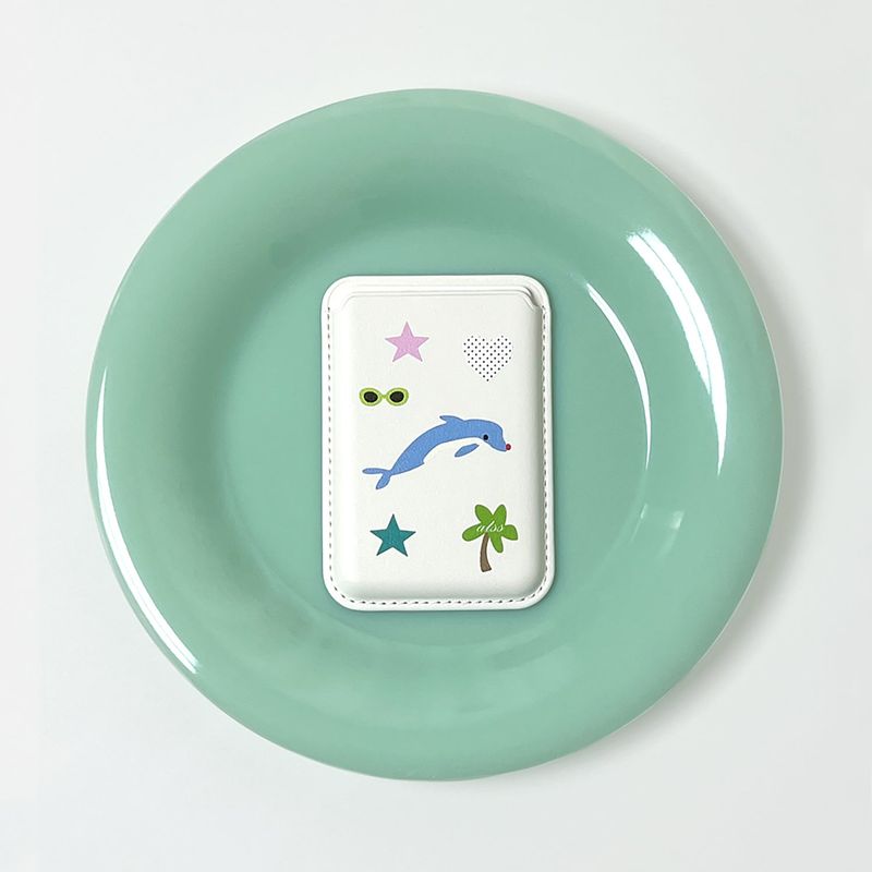 allthesamestudio（オールザセイムスタジオ）の「dolphin magSafe white card wallet (single product)（Smartphone Accessories）」