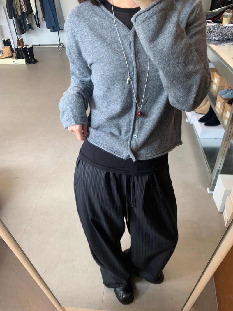 Foy Stripe Slacks(2color)