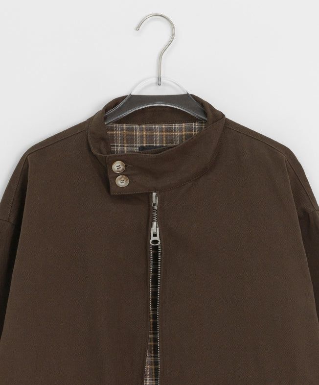 Yusaki Harringtton Button Blouson Jacket