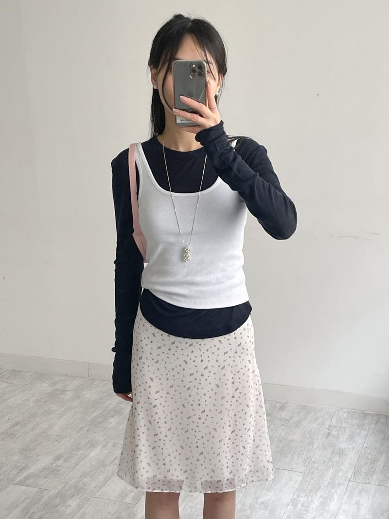 Rainbow Daily Ribbed Sleeveless Top