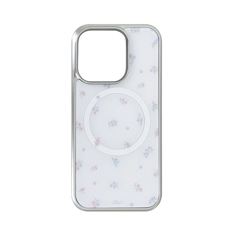 LOVD（ラブド）の「[MADE] [+MagSafe] スターリットブルームフォーンケース (グラスシルバーバンパー)（スマホグッズ/小物）」