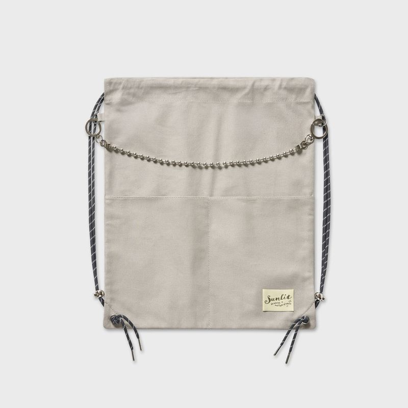 COTTON GYM SACK (GRAY)