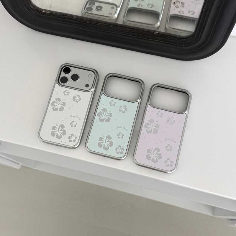 hibiscus mirror bumper case [3 color]