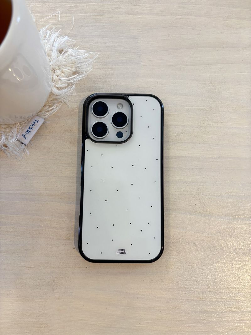 snowing phone case (ivory) 