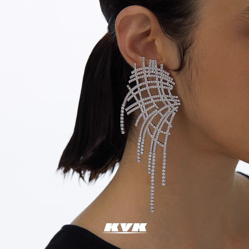 KVK ザネットメッシュ シリーズ メッシュタッセルピアス