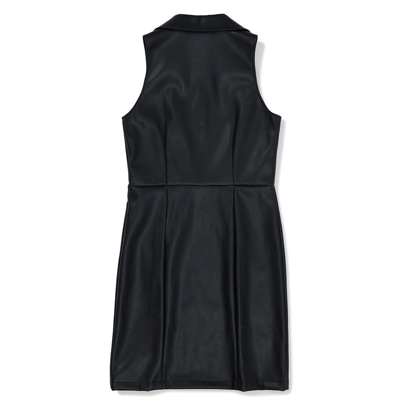 ダイアンレザーミニドレス / Diane Leather Mini Dress [BLACK]