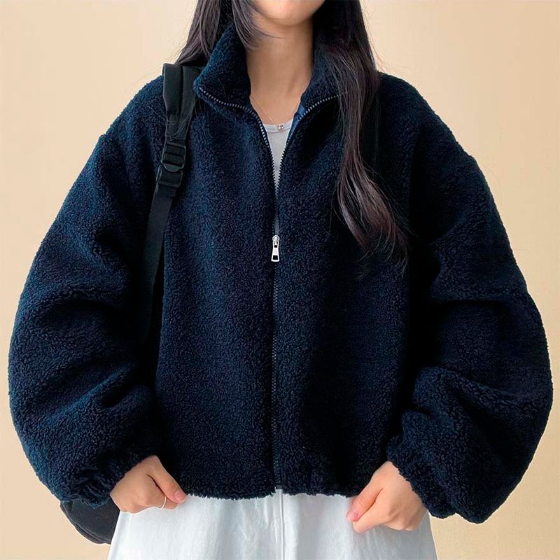 Pelo Thick Dumble Fleece Zip-Up Jumper