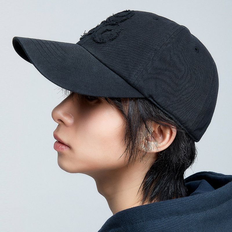 (DUC) Symbol Cotton Ball Cap Vintage Black