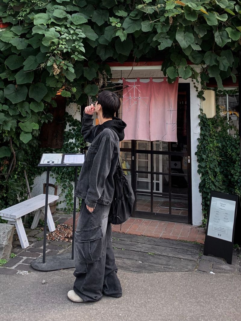 Kuro hood denim jacket