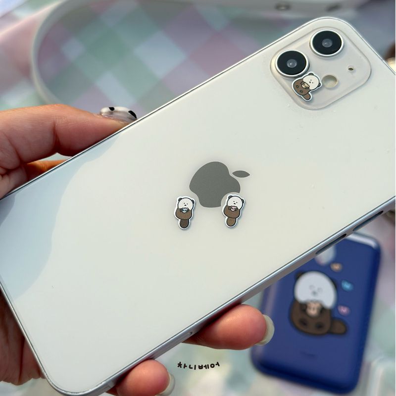Sea otter Chanibear Set (Metal sticker (ラッコ) + Seal Sticker)