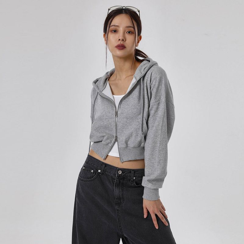 [MADE] Two-Way Zipper Drawstring Hoodie