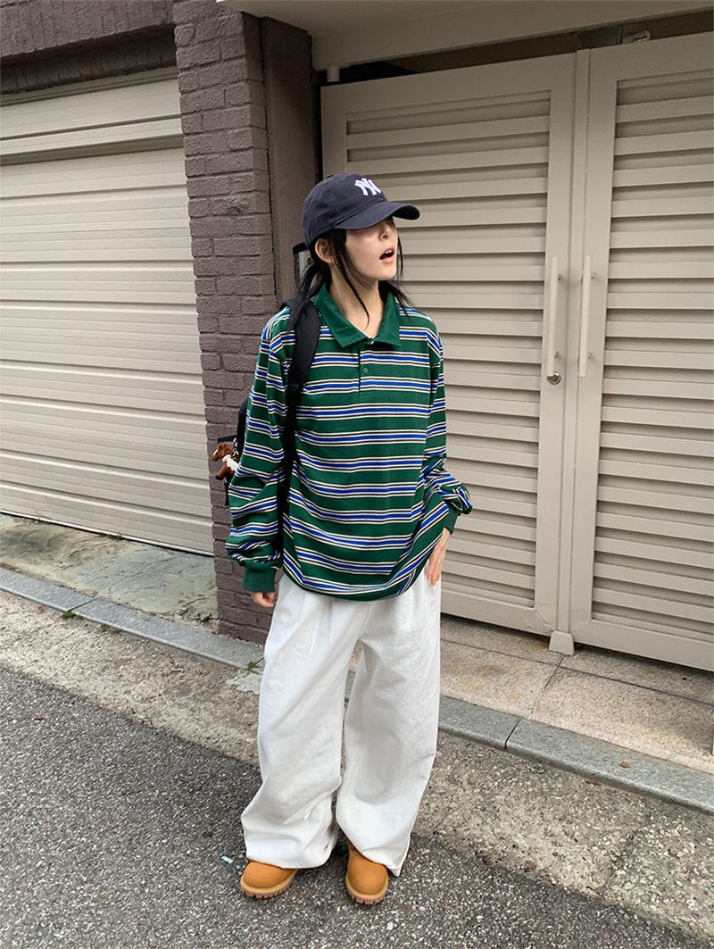 SLAB PINTUCK WIDE JEANS (3C)