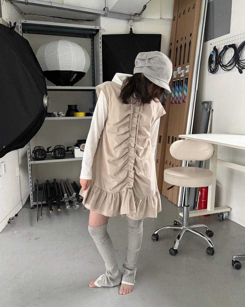 Crumpled Cotton Cap