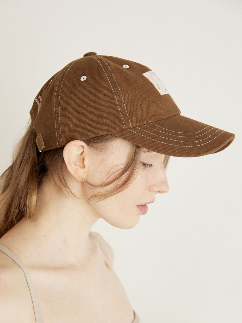 NOT COVER LOVELY BALL CAP - BROWN