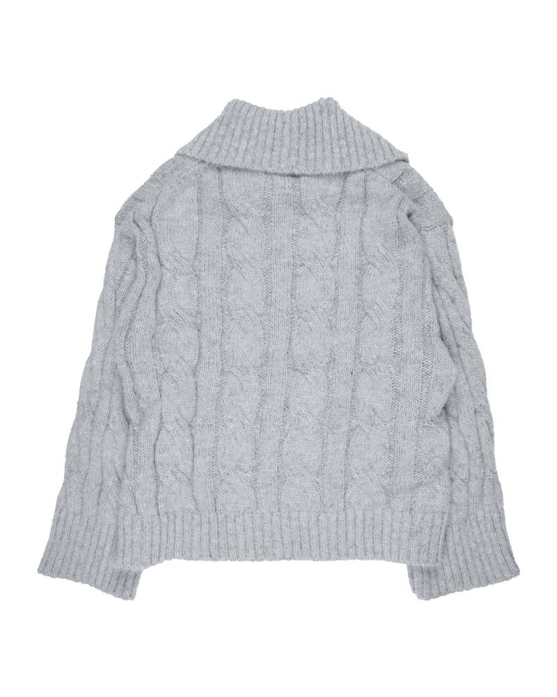  HIGHNECK BUTTON KNIT