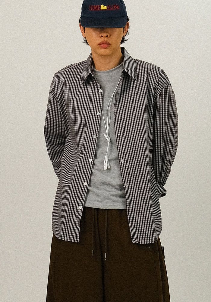 SEMIKAJI（セミカジ）の「SL ベーシック チェックシャツ（トップス）」
