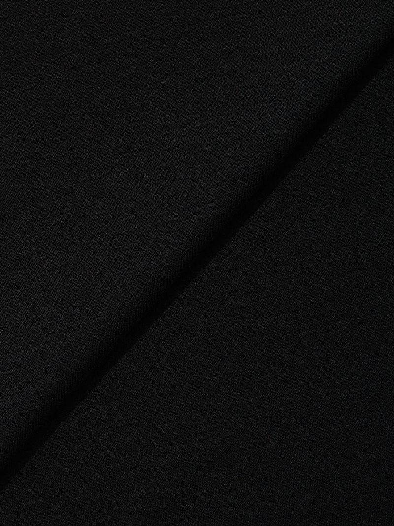 UNBALANCE BUTTON SHOULDER TOP(BLACK)