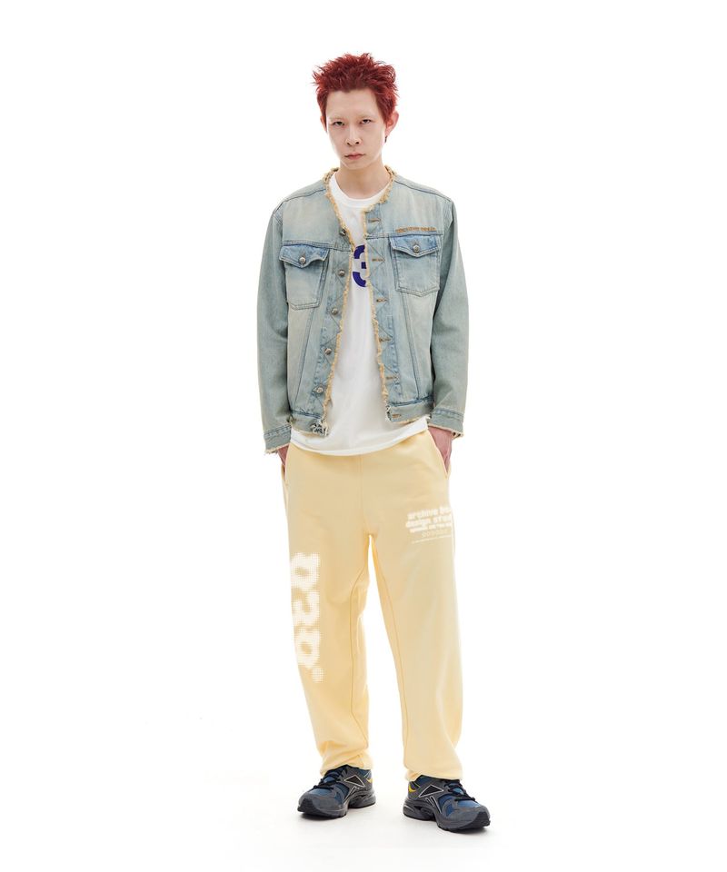 NON-COLLAR DENIM JACKET (LIGHT BLUE)