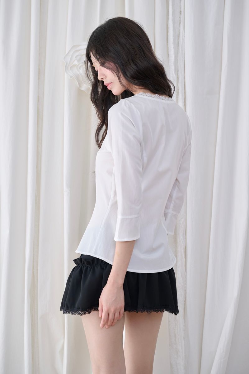 Mabel Lace Square-Neck Blouse (3 colors)