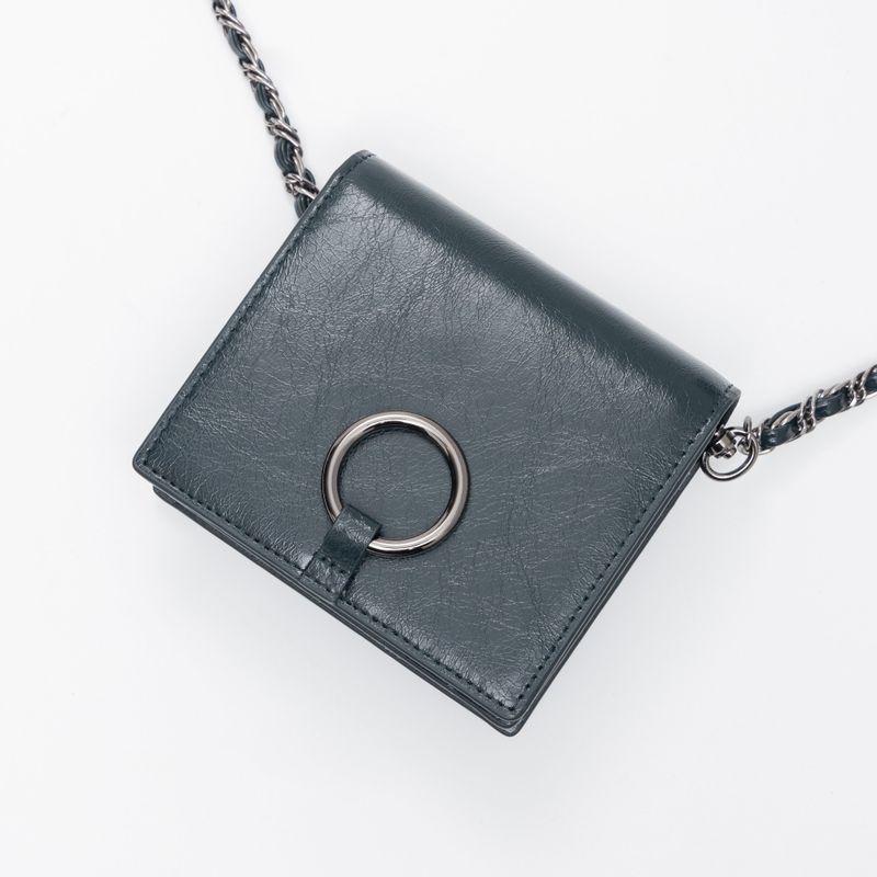 Knotted Wallet Bag (Real Leather-GN)