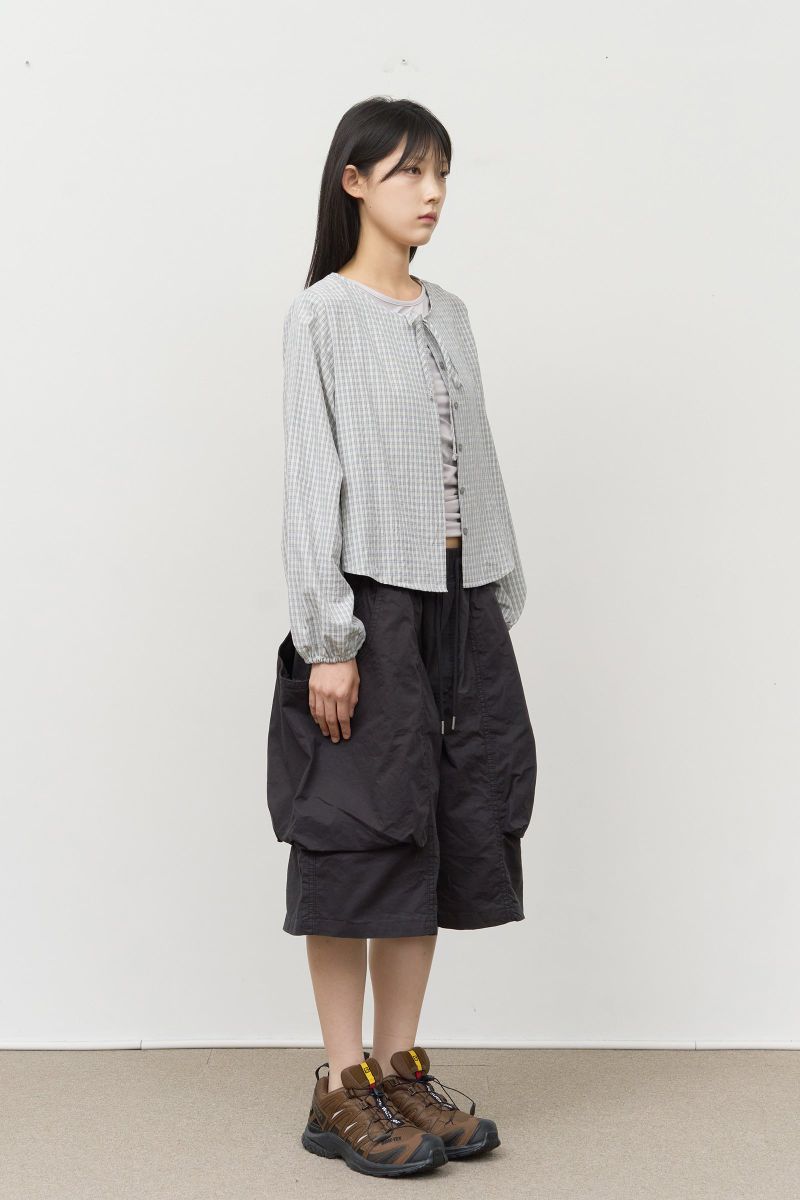 (W) Rei Checked Strap Blouse