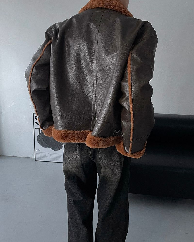 ECT bold Oversized fit suede jacket (3 colors)