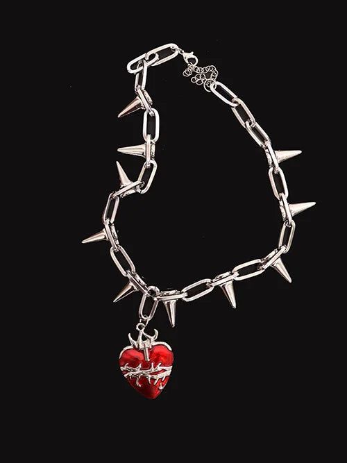 KUO（クーオ）の「angry heart chain necklace（Accessories）」