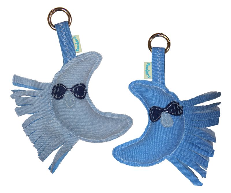 Blue Friends Keyring-moon