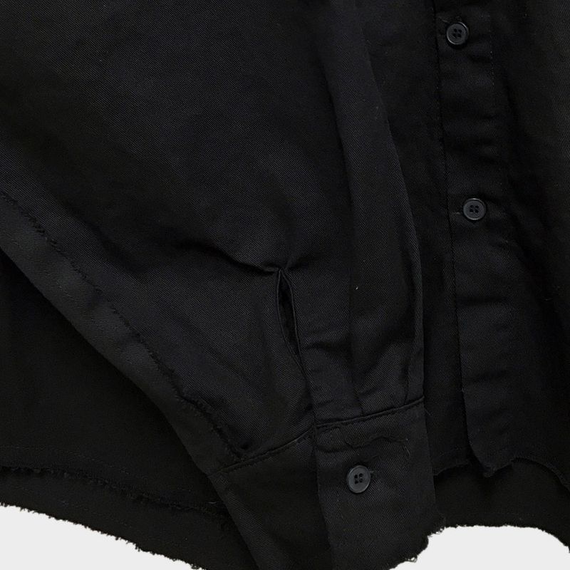 grunge plain shirt_black