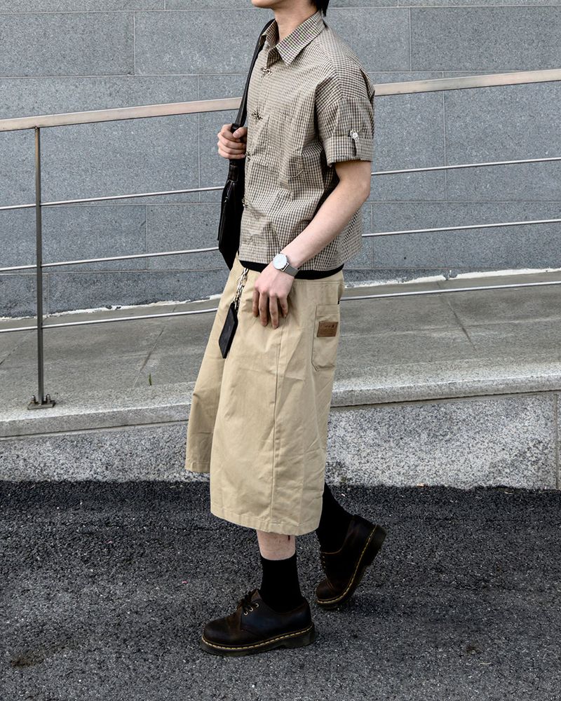 Varon Patch Strap Bermuda Pants