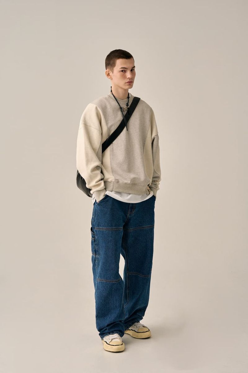 PATTERN LINE WORK PANTS