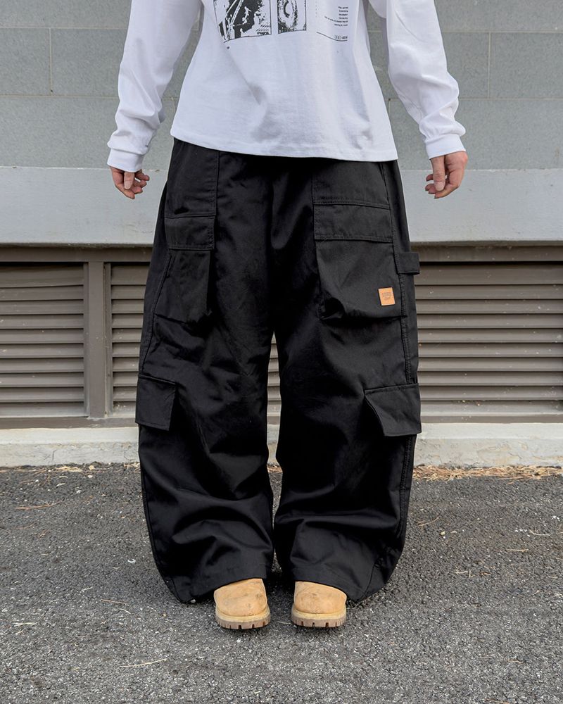 Utility Patch Wide Cargo Pants
