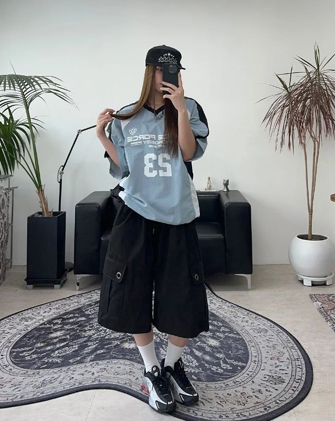 Ber Cross Eyelet Bermuda Pants