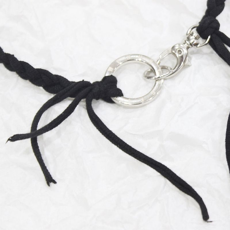 grunge plait necklace (2color)