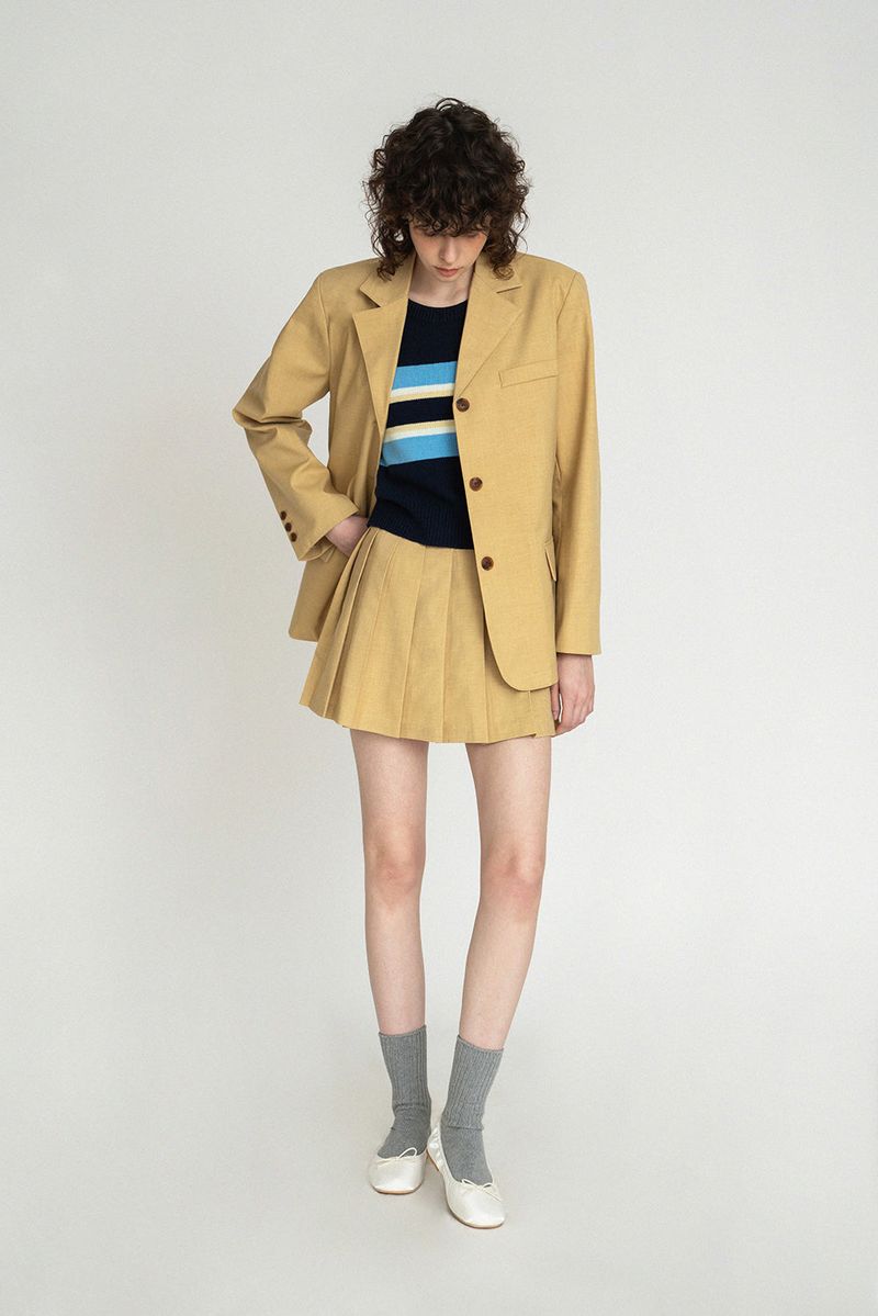 New roman jacket_mustard