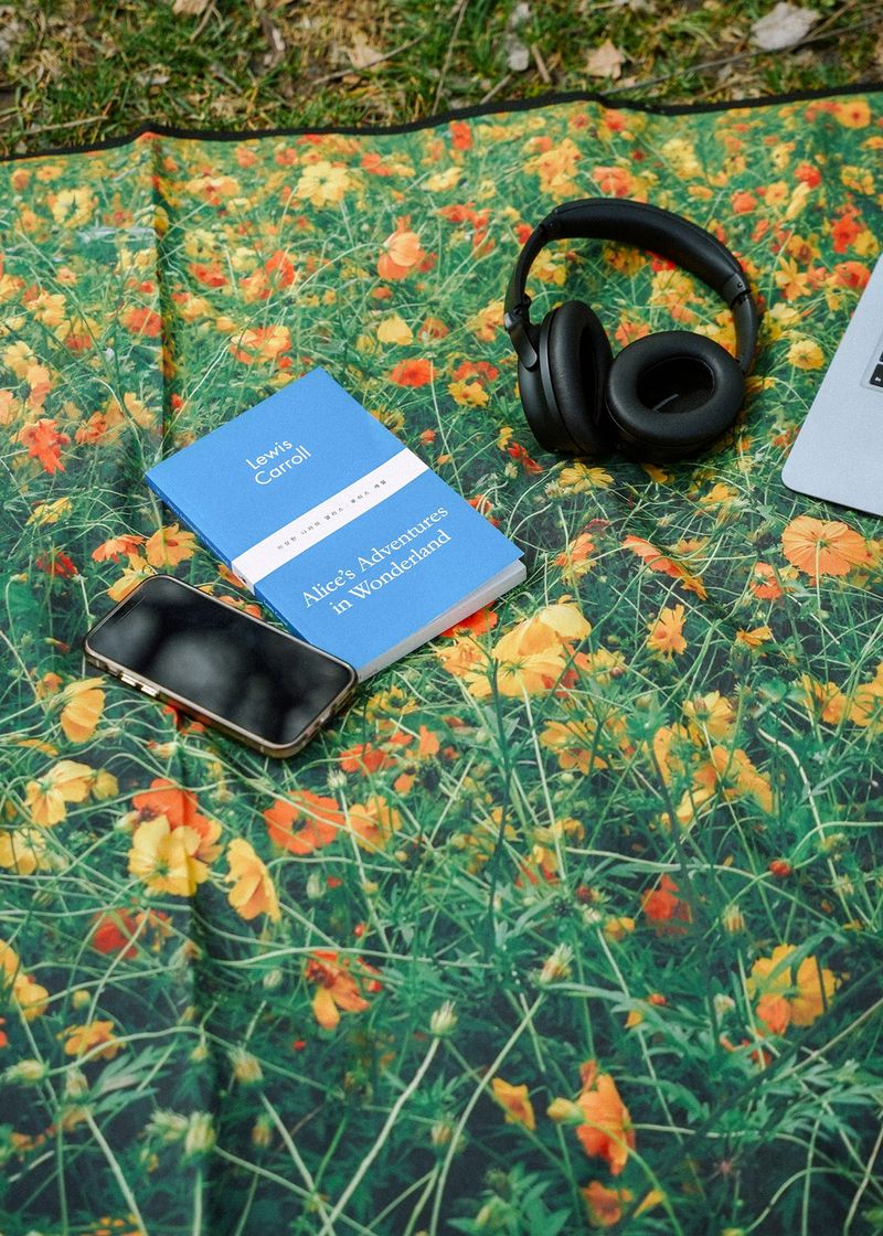 wild flower picnic mat