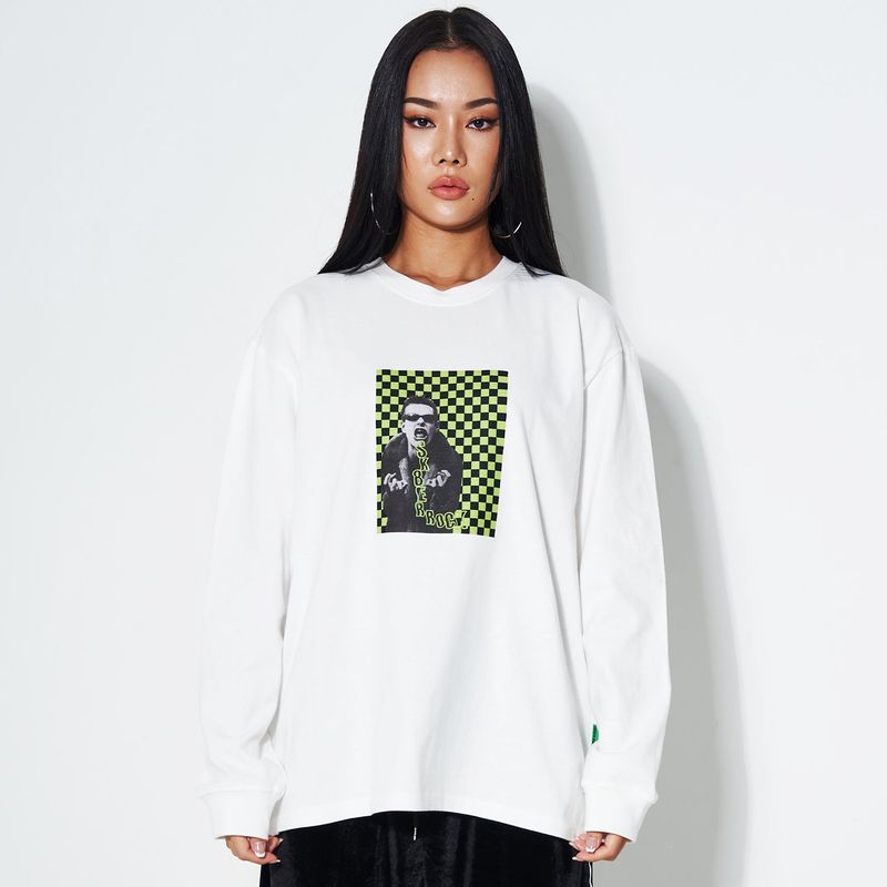 BLECH LONG SLEEVE T-SHIRT OFF WHITE
