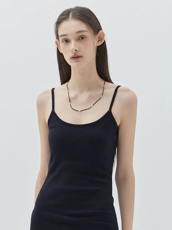 KIRSH（キルシー）の「KIRSH PLAIN CHERRY SLIM FIT SLEEVELESS DRESS - DARK NAVY   （Dresses）」