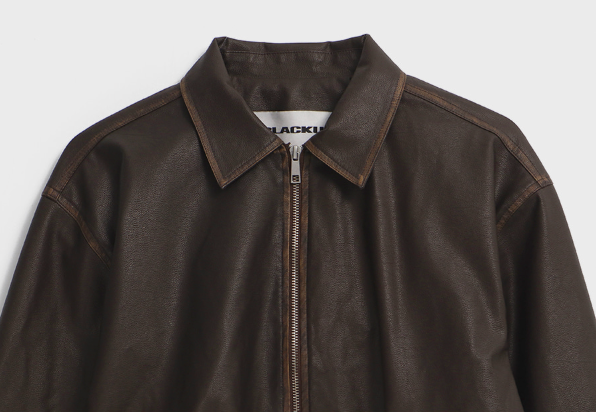 [MADE] Hiben Vintage Leather Jumper