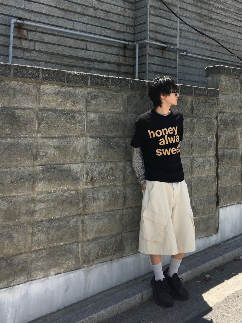 Sweet Semi-Crop Short-Sleeve T-Shirt 6C