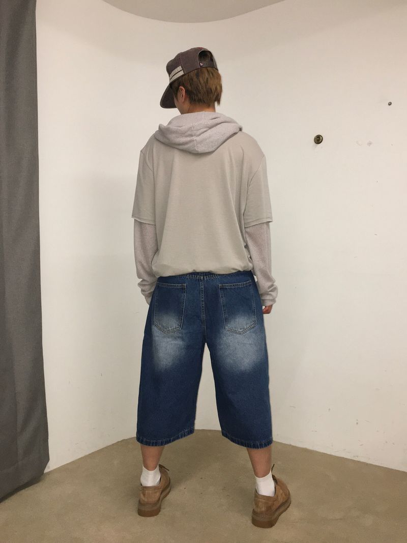Summer Knit Hooded Layered Long Sleeve (2c)