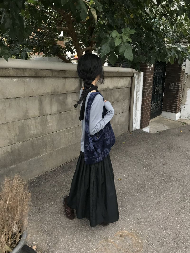 レイヤード カラーブロックティー
