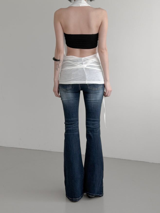 Desert Cowl Neck Hooded Drape Top