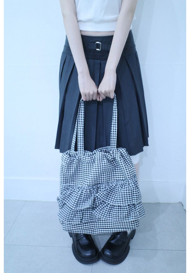 frill check bag
