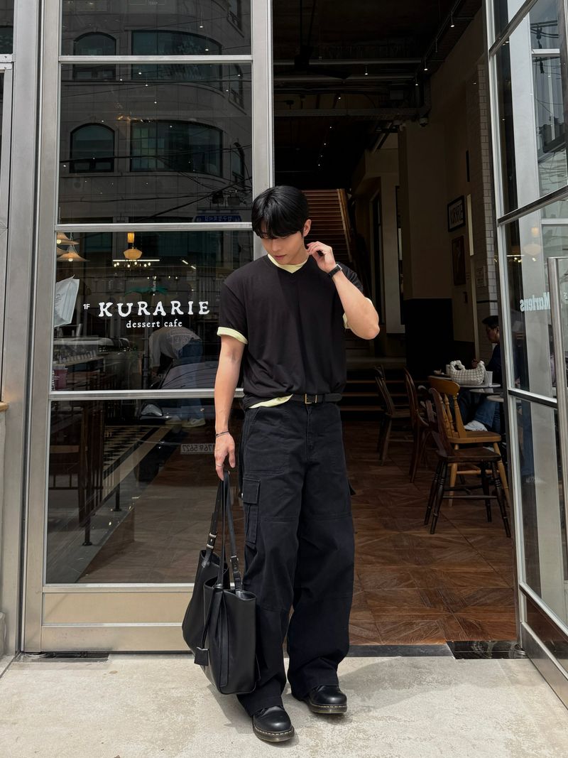 Lone dying wide cargo pants