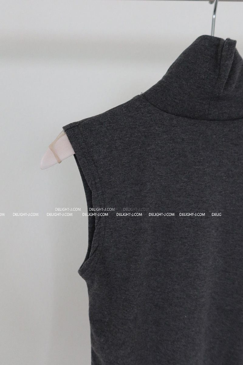 Thick Napping Turtleneck Turtleneck Sleeveless