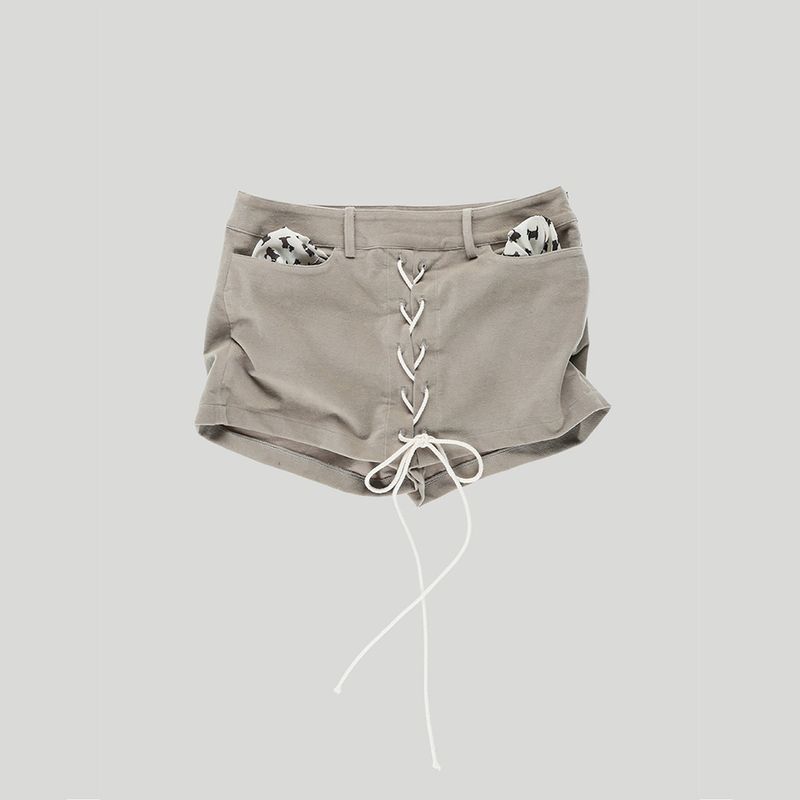 LACE-UP MINI SKORT