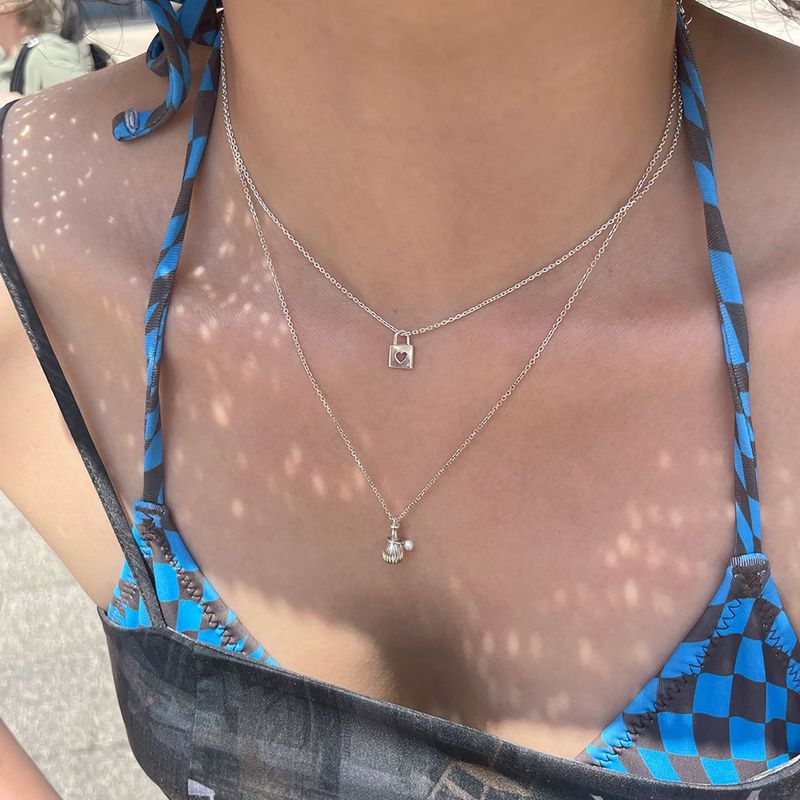 heart lock pendant