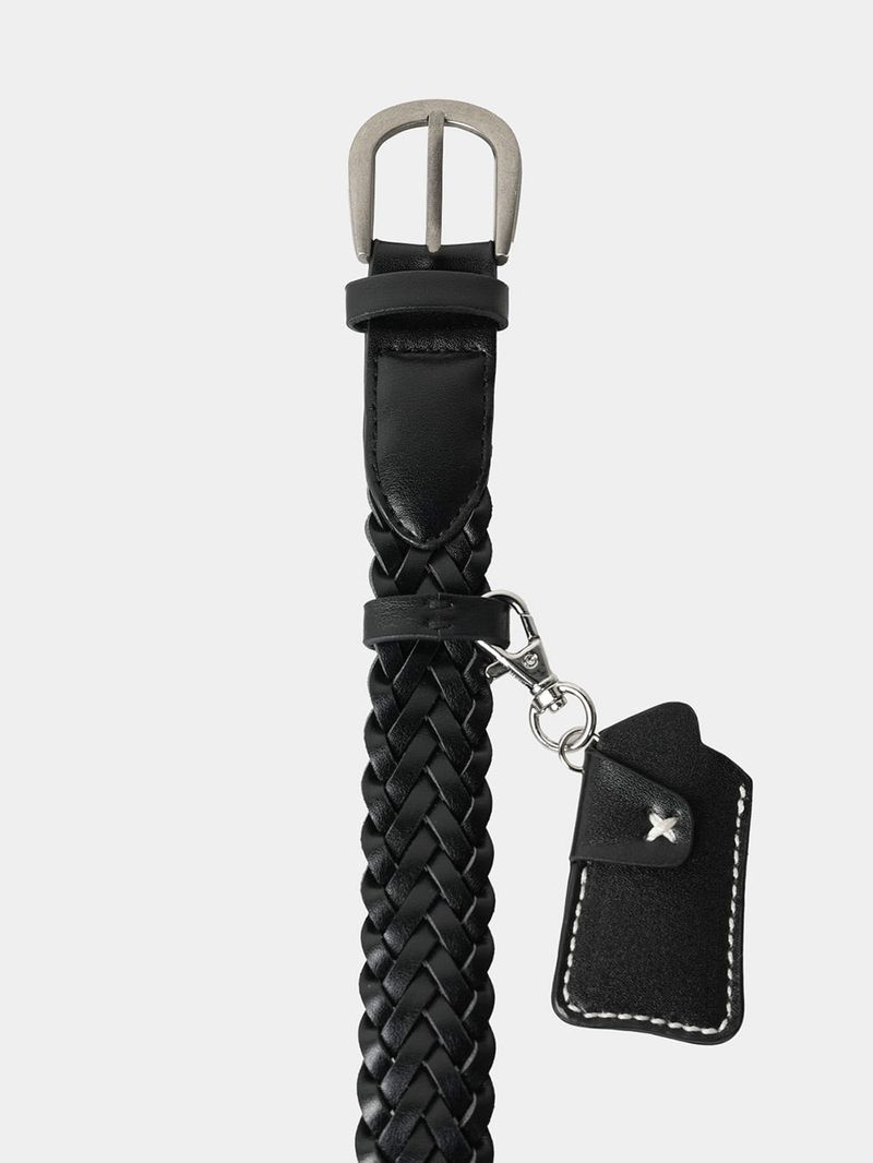 ASCLO Key Ring Weave Leather Belt (2color)